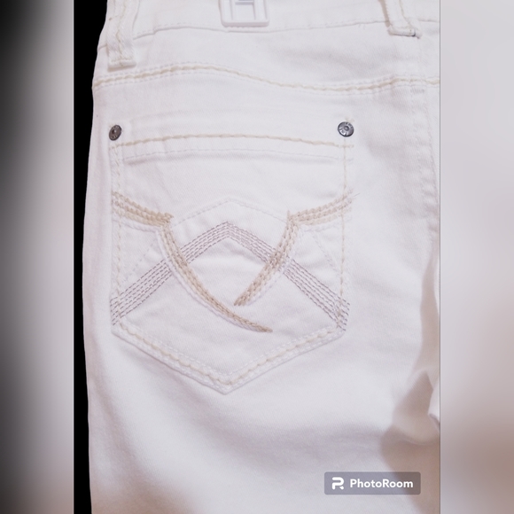 LEI Ashley Jeans Lowrise Skinny White size 5 Women Casual Stretch - Picture 5 of 7